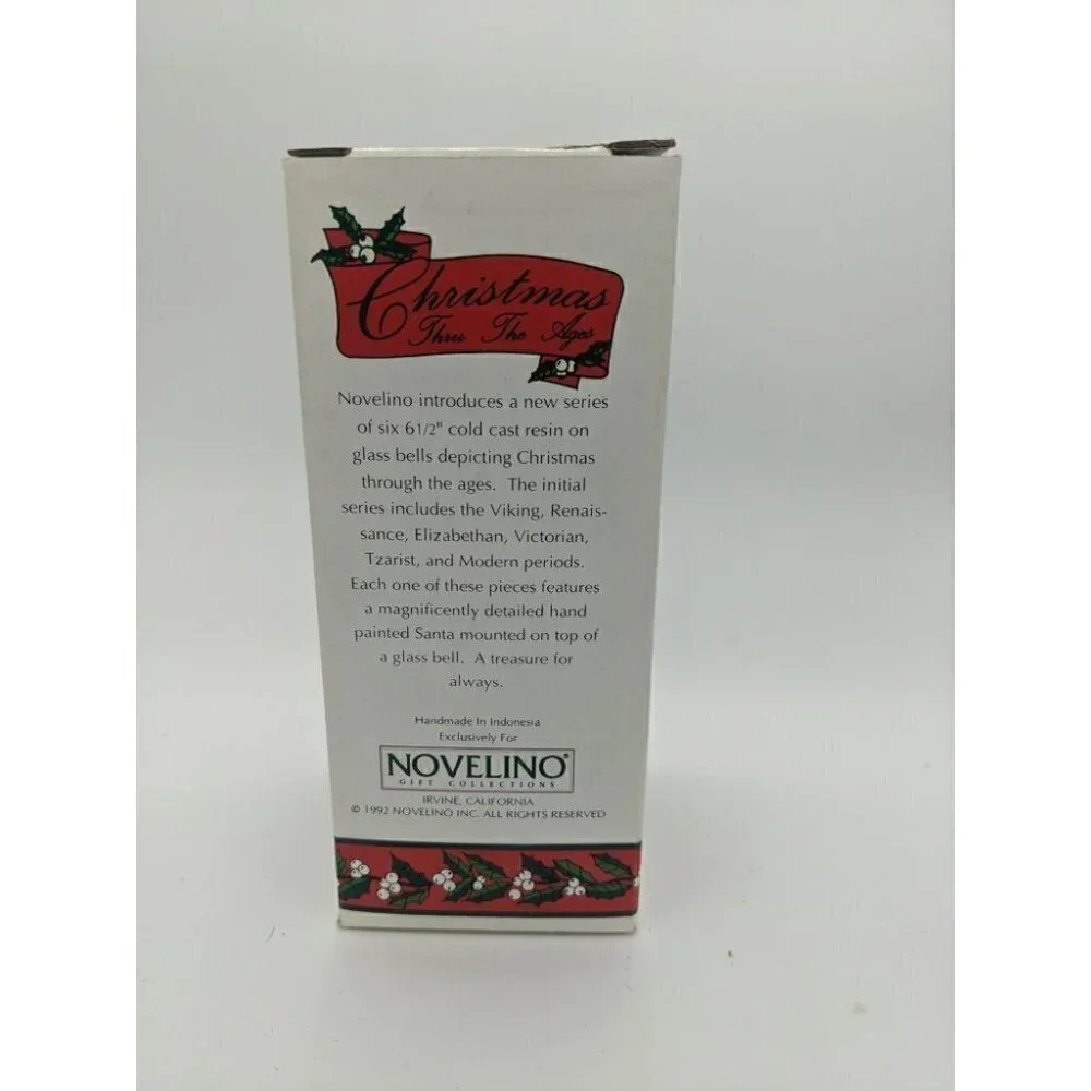 Christmas Thru The Ages Novelina Modern Santa Bell Style CTA406 Vintage